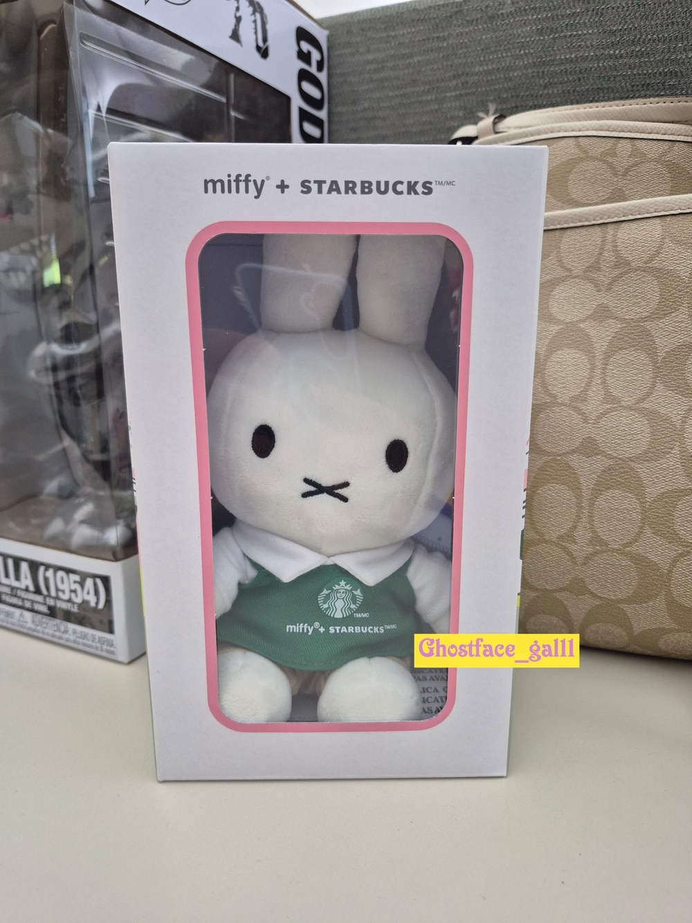 Starbucks Miffy Plush Bunny White and Green
